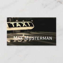 TAXI Visitenkarten Visitenkarte