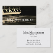 TAXI Visitenkarten Visitenkarte (Vorne/Hinten)