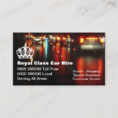 Taxi-Visitenkarten Visitenkarte (Vorderseite)