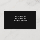 Taxi-Visitenkarten Visitenkarte (Rückseite)