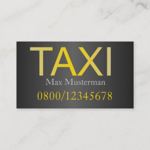 TAXI Visitenkarten Visitenkarte