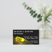 Taxi-Visitenkarten Visitenkarte (Stehend Vorderseite)