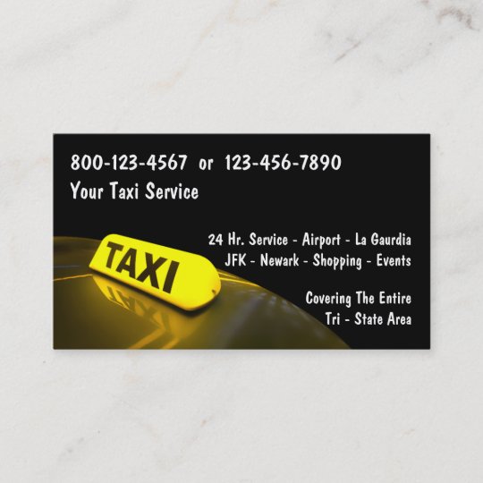 Taxi Visitenkarten Visitenkarte Zazzle De