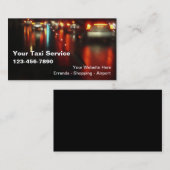 Taxi-Visitenkarten Visitenkarte (Vorne/Hinten)