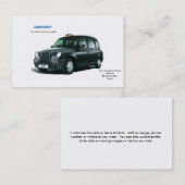 Taxi-Visitenkarten Visitenkarte (Vorne/Hinten)