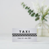 Taxi - Visitenkarten Visitenkarte (Stehend Vorderseite)