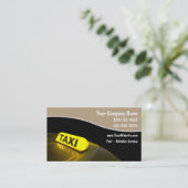 Taxi-Visitenkarten Visitenkarte (Stehend Vorderseite)