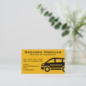 Taxi-Visitenkarten Visitenkarte (Stehend Vorderseite)