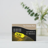 Taxi Visitenkarten Visitenkarte (Stehend Vorderseite)