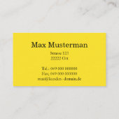 TAXI Visitenkarten Visitenkarte (Rückseite)