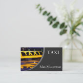 TAXI Visitenkarten Visitenkarte (Stehend Vorderseite)