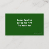 Taxi-Visitenkarten Visitenkarte (Rückseite)