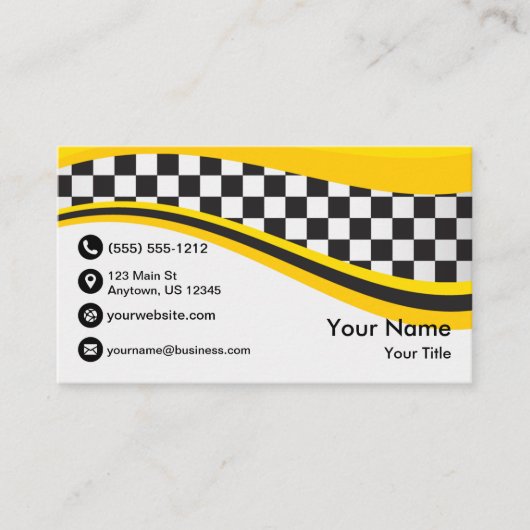 Taxi-Welle Visitenkarte (Vorderseite)