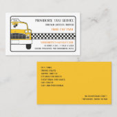 Taxi Yellow Cab Visitenkarte (Vorne/Hinten)
