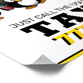 Taxi-Zeichen für Autos Poster (Ecke)