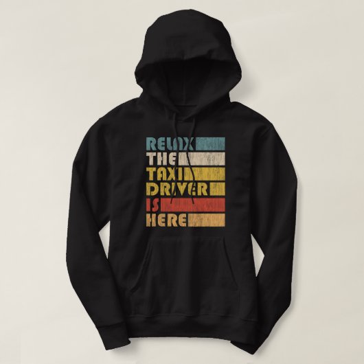 Taxi zum Entspannen Hoodie (Design vorne)