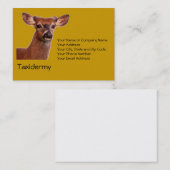 Taxidermie Visitenkarte (Vorne/Hinten)