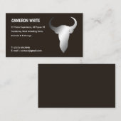 Taxidermist Black Visitenkarte (Vorne/Hinten)