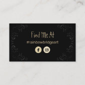 Taxidermist Keepsakes und Kuriositäten Visitenkarte (Rückseite)