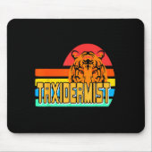 Taxidermist Tiger Preservation Retro Wildlife Natu Mousepad (Vorne)