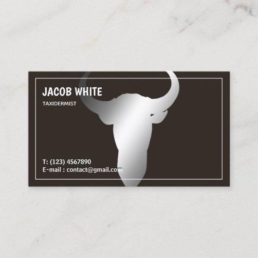 Taxidermist Visitenkarte (Vorderseite)