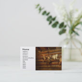 Taxidermy - Die Jagdhütte Visitenkarte (Stehend Vorderseite)
