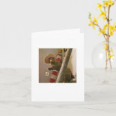 Taxidermy-Eichhörnchen in einer Karte (Gelbe Blume)