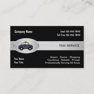 Taxifahrdienst Visitenkarten Visitenkarte