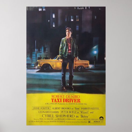 Taxifahrer 1976 Filmkunst Poster (Vorne)