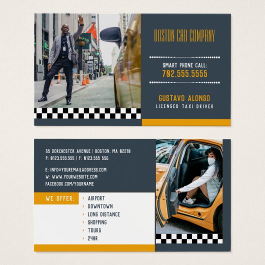 Taxifahrer | Cab Company (Vorne & Hinten)
