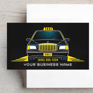 Taxifahrer Chauffeur Modern Visitenkarte