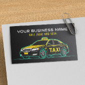 Taxifahrer Chauffeur Modern Visitenkarte