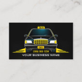 Taxifahrer Chauffeur Modern Visitenkarte (Vorderseite)