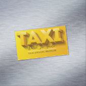 Taxifahrer / Führerdienst Magnetische Visitenkarte (Beispiel)
