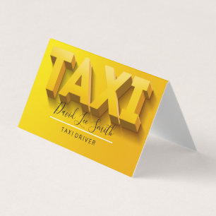 Taxifahrer / Führerdienst Visitenkarten