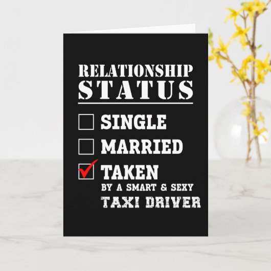 Taxifahrer Karte (Gelbe Blume)