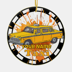 Taxifahrer Keramik Ornament