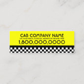 Taxifahrer Mini-Visitenkarte Mini Visitenkarte (Rückseite)