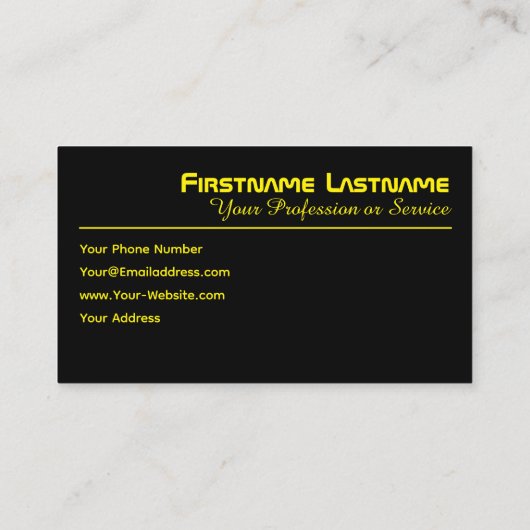 Taxifahrer oder Autofahrer Visitenkarte (Rückseite)