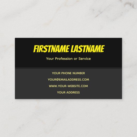 Taxifahrer oder Autofahrer Visitenkarte (Rückseite)