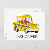 Taxifahrer Postkarte (Vorne/Hinten)