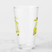 Taxifahrer Stickman Glas (Links)