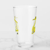 Taxifahrer Stickman Glas (Rechts)