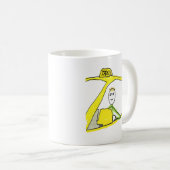 Taxifahrer Stickman Kaffeetasse (VorderseiteRechts)