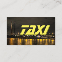 Taxifahrer - Straßenbeleuchtung nachts Visitenkarte
