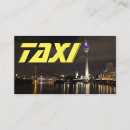 Taxifahrer - Straßenbeleuchtung nachts Visitenkarte