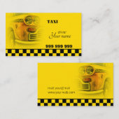 Taxifahrer Visitenkarte (Vorne/Hinten)