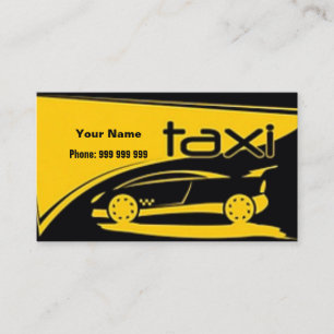 Taxifahrer Visitenkarte