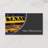 Taxifahrer Visitenkarten Visitenkarte (Vorderseite)