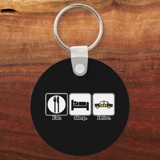 Taxifahrt essen schlüsselanhänger (Vorderseite)